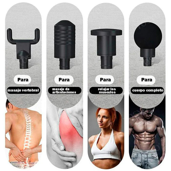 Pistola de masaje superpotente MAX 4 en 1 ® - ÚLTIMAS UNIDADES EN STOCK