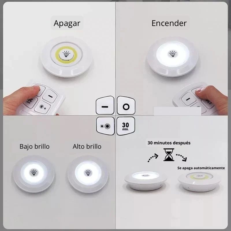 LUCES PORTÁTILES X3 CON CONTROL
